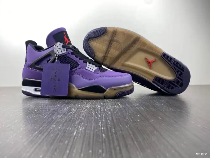 Cheap TB Purple LN4 766296 (Friends Scott Travis and Family) Jordan 4 Retro 0603